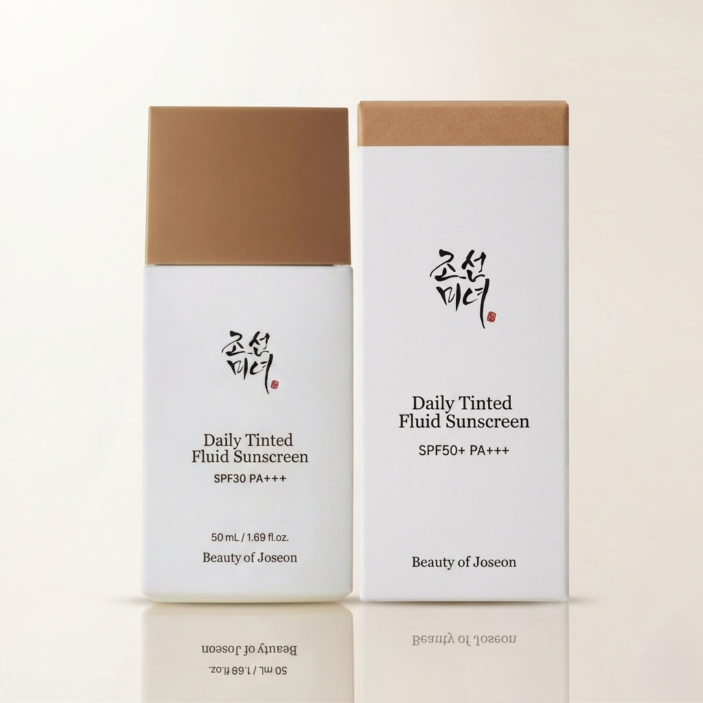 Beauty Of Joseon Daily Tinted Fluid Sunscreen Spf50+ Mn230 50Ml - Lightweight Tone Correcting Uv Protection Sunscreen For Daily Hydration And Natural Makeup Finish Beauty Of Joseon