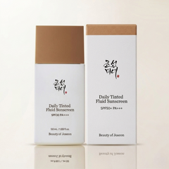 Beauty Of Joseon Daily Tinted Fluid Sunscreen Spf50+ Mn230 50Ml - Lightweight Tone Correcting Uv Protection Sunscreen For Daily Hydration And Natural Makeup Finish Beauty Of Joseon
