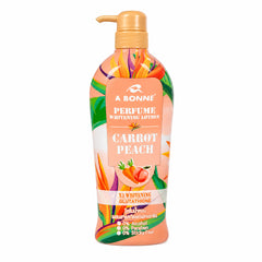 A BONNE Perfume Whitening Lotion Carrot Peach 500 ml - Brightening Perfumed Body Lotion with Carrot and Peach for Radiant Skin A Bonne