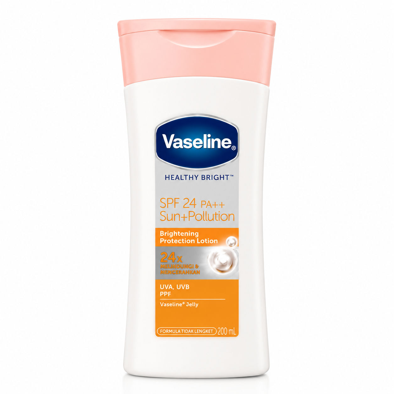 Vaseline Healthy Bright SPF 24 PA++ Sun + Pollution Lotion 200 ml - Brightening Body Lotion with Daily UV and Pollution Protection Vaseline