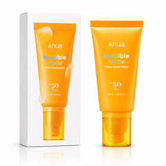 Anua Invisible Matte Finish Sunscreen Spf50 Pa++++ 50Ml - Matte Sunscreen For High Uv Protection Invisible Finish Oil-Control Look Daily Protection Daily Korean Skincare Suitable For Oily, Combination And Normal Skin Anua