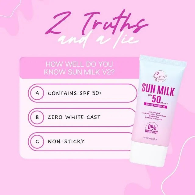 Sereese Beauty Sun Milk Spf50 Broad Spectrum Sereese
