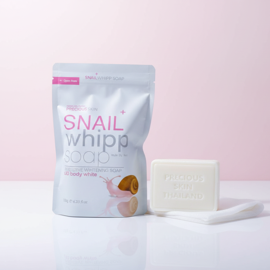 Precious Skin Snail Whipp Soap – 120g Glo Arabia