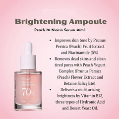 Anua Peach 70% Niacinamide Serum - 30ml Anua
