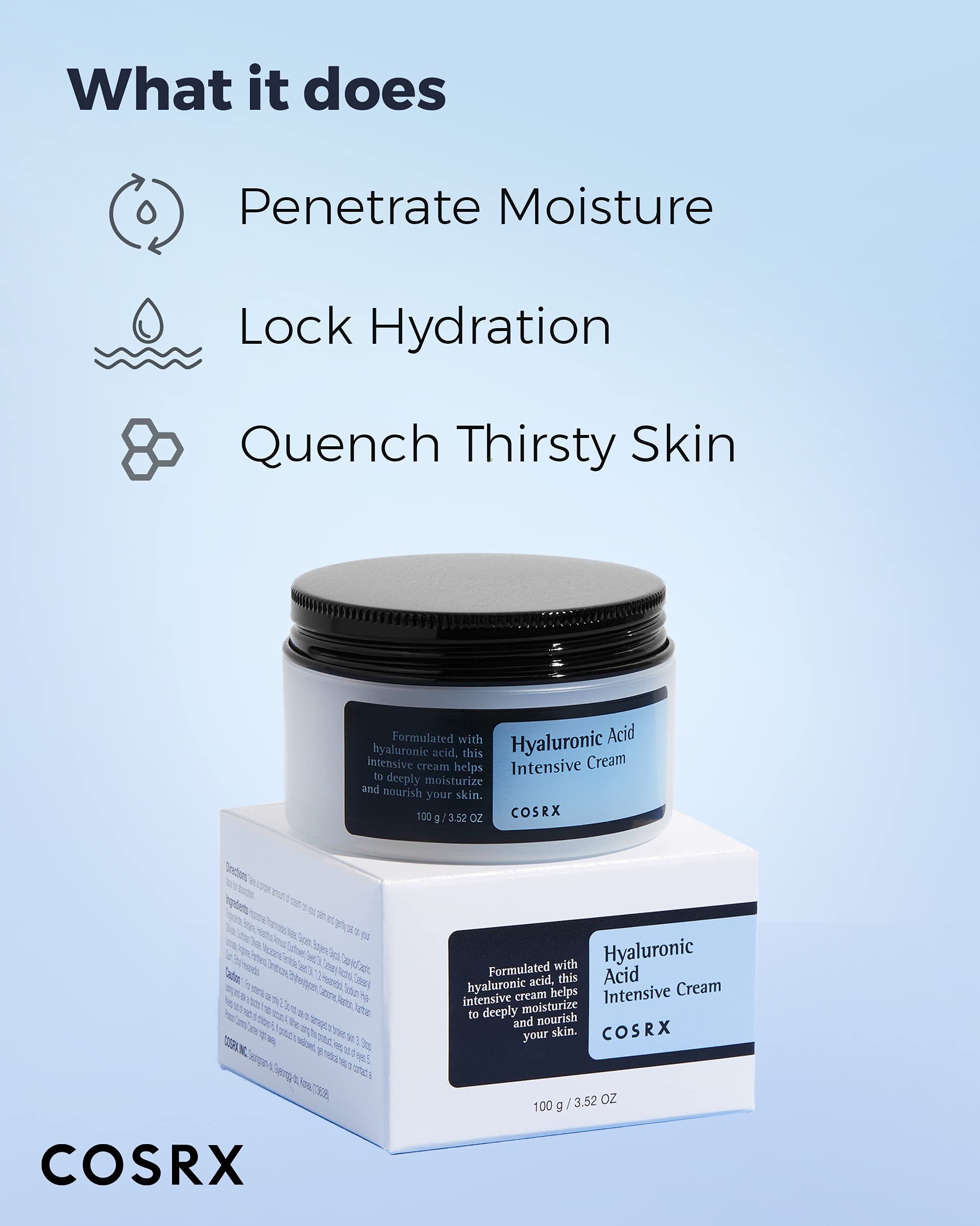 Cosrx Hyaluronic Acid Intensive Cream - 100g COSRX