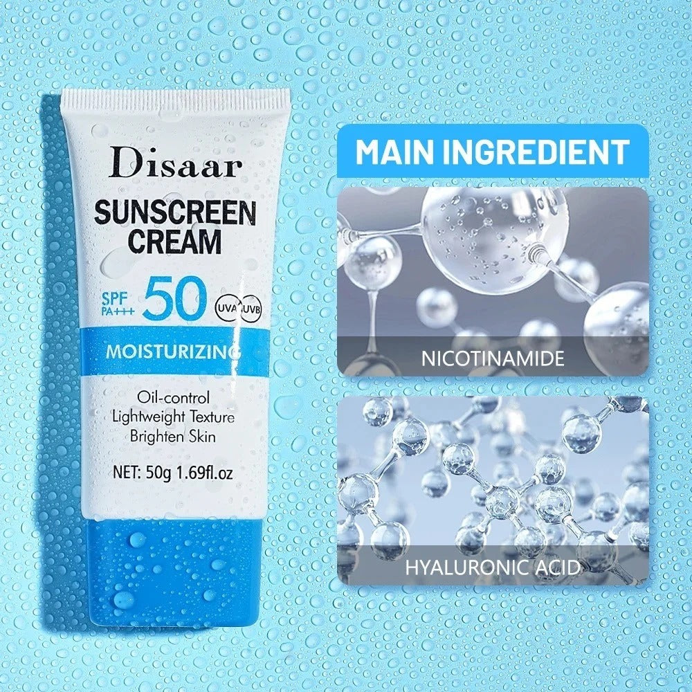 Disaar Moisturizing Sunscreen Cream - 50g Disaar
