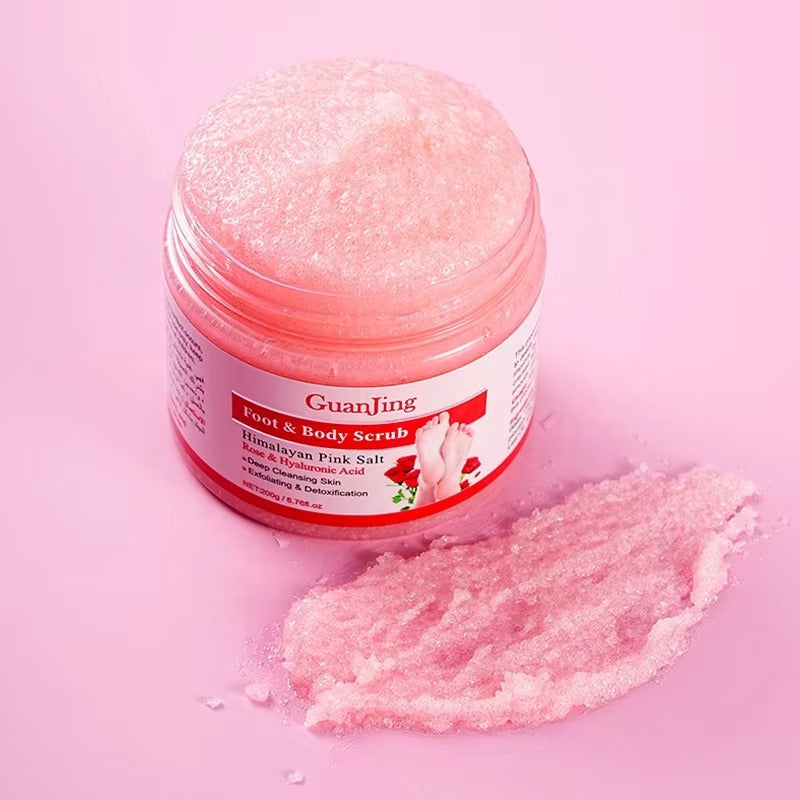 Guanjing Foot & Body Scrub Rose & Hyaluronic Acid - 200g GuanJing