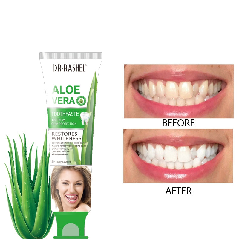 Dr.Rashel Aloe Vera Tooth Paste _ Restores Whiteness - 120g Dr. Rashel
