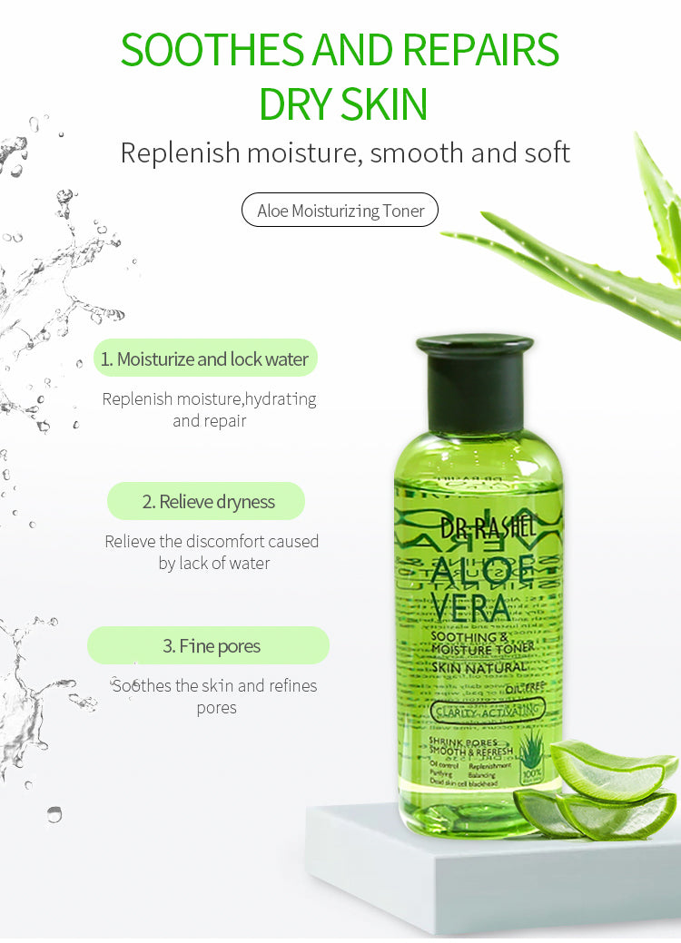 Dr.Rashel Aloe Vera Soothing & Moisture Toner - 200ml DR.RASHEL