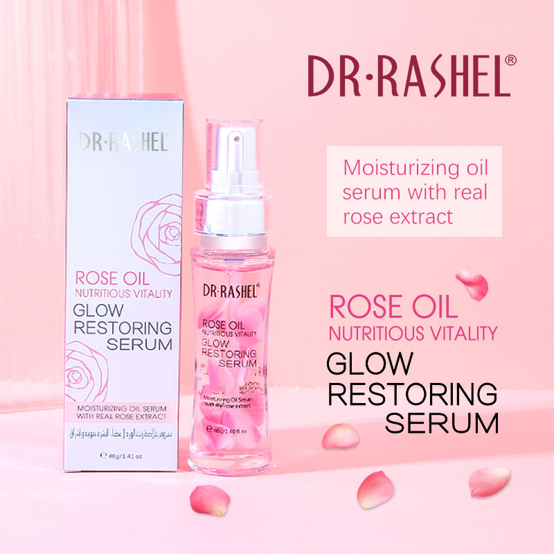 Dr.Rashel Rose Oil Nutritious Vitality Glow Restoring Serum - 40g DR.RASHEL