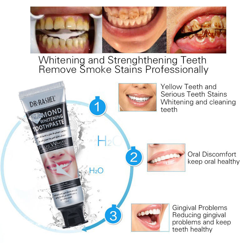 Dr.Rashel Diamond Whitening Tooth Paste - 120g Dr. Rashel