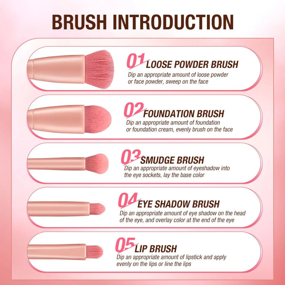 O.TWO.O Soft Fiber Makeup Brushes Set O.TWO.O