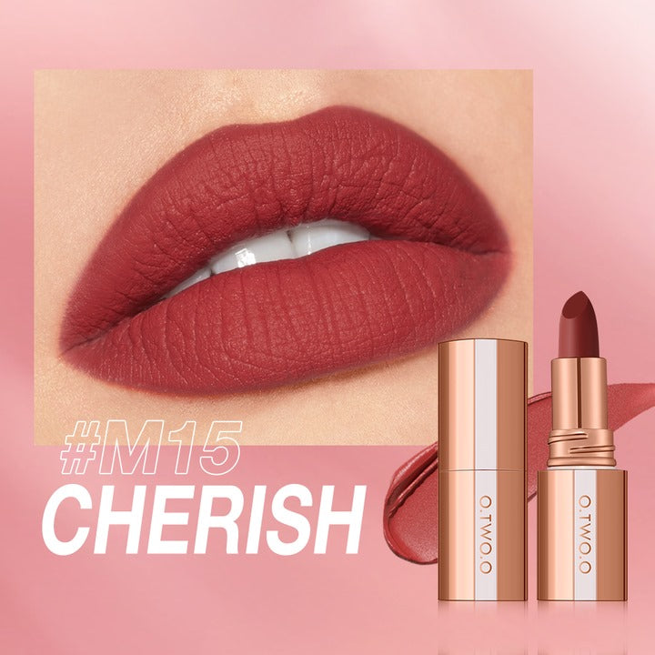 O.TWO.O Matte Finish Waterproof Long Wear Silky Lipstick M15 O.TWO.O