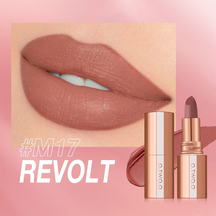 O.TWO.O Matte Finish Waterproof Long Wear Silky Lipstick M17 O.TWO.O