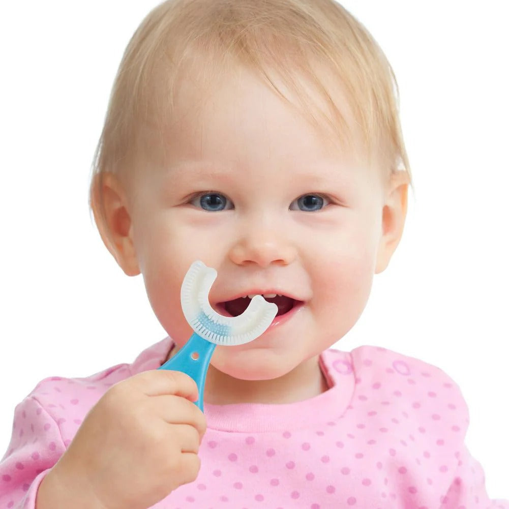 Children's U-shaped Toothbrush Assorted Color Glo Arabia