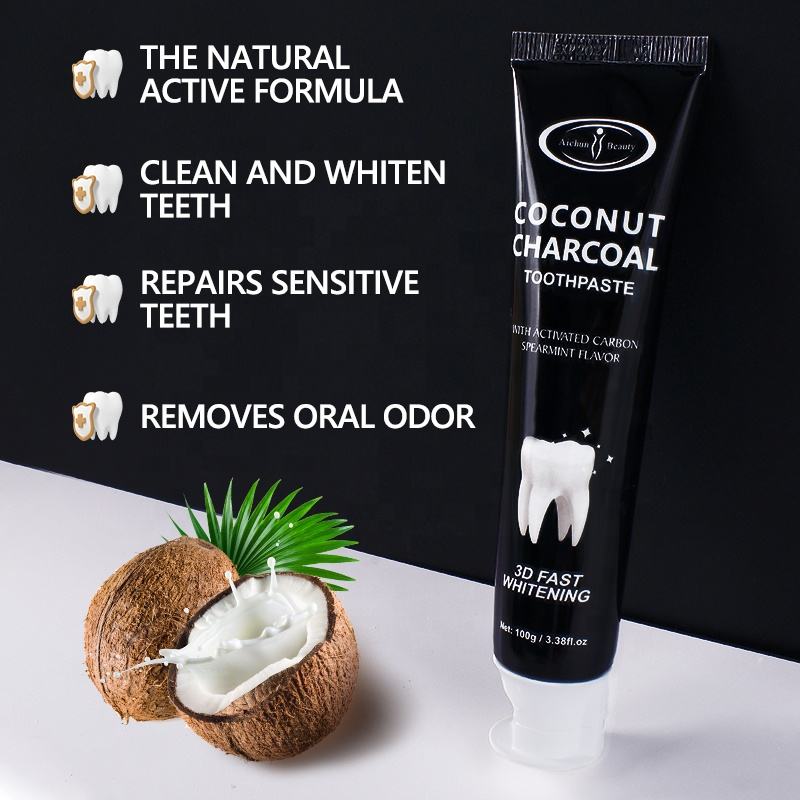 Aichun Beauty Coconut Charcoal Toothpaste - 100g Aichun Beauty