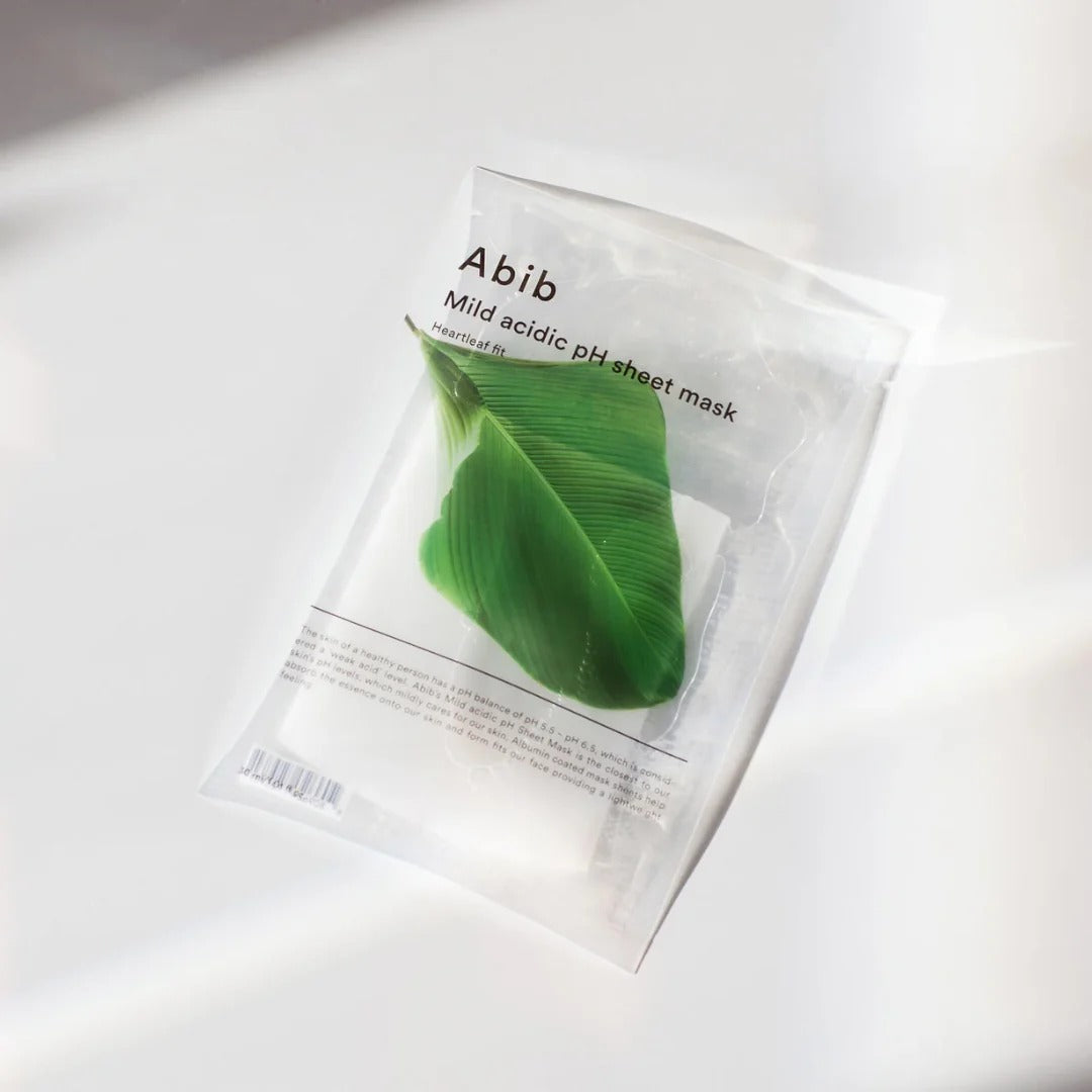 ABIB Mild Acidic pH Sheet Mask_HEARTLEAF FIT Abib