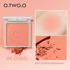 O.TWO.O High Pigment 6 Natrual Color Blush Pallete Pink Blush Powder - 5g O.TWO.O