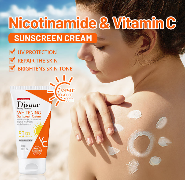 Disaar Vitamin C Whitening Whitening Sunscreen Cream - 80g Disaar