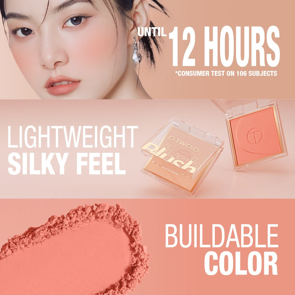 O.TWO.O High Pigment 6 Natrual Color Blush Pallete Pink Blush Powder - 5g O.TWO.O