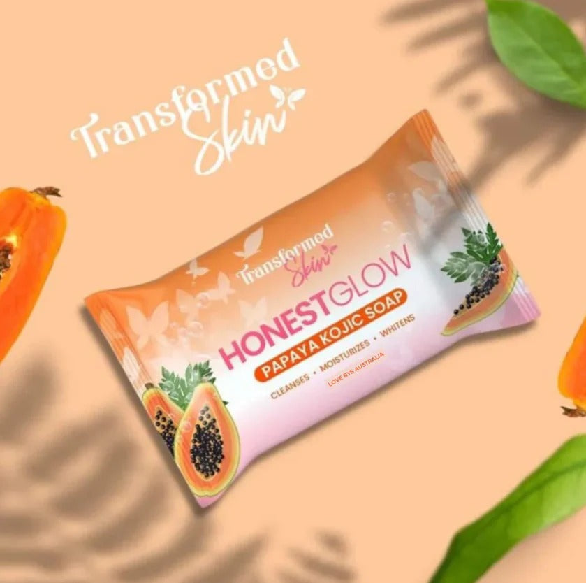 Transformed Skin Honestglow Papaya Kojic Soap - 70g Transformed Skin