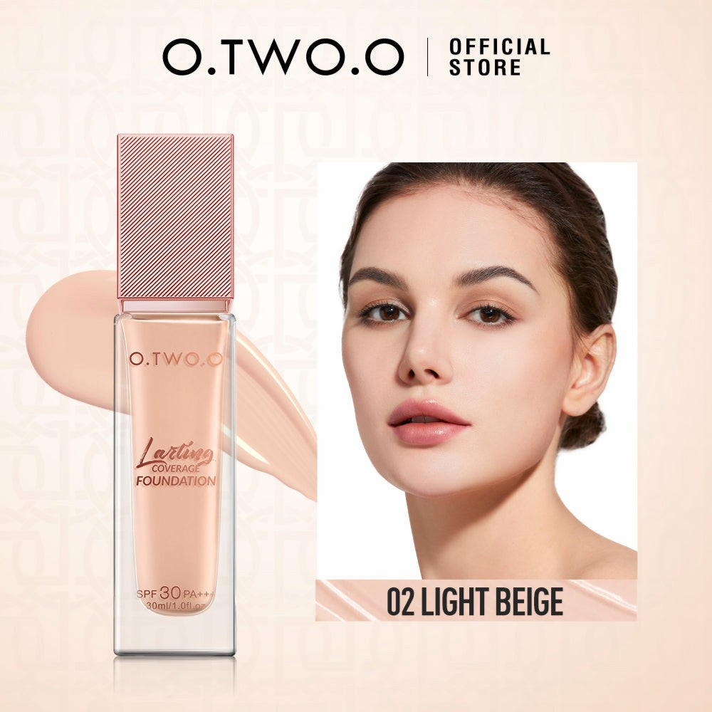 O.TWO.O New High Quality Oil Control Matte Finish Liquid Foundation - 30ml Light Beige O.TWO.O