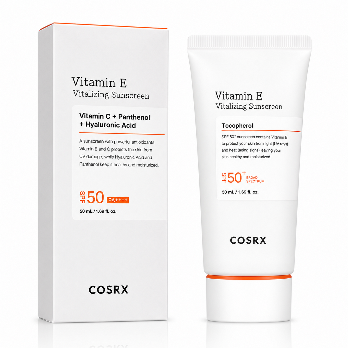 Cosrx Vitamin E Vitalizing Sunscreen SPF 50++++ 50ml COSRX