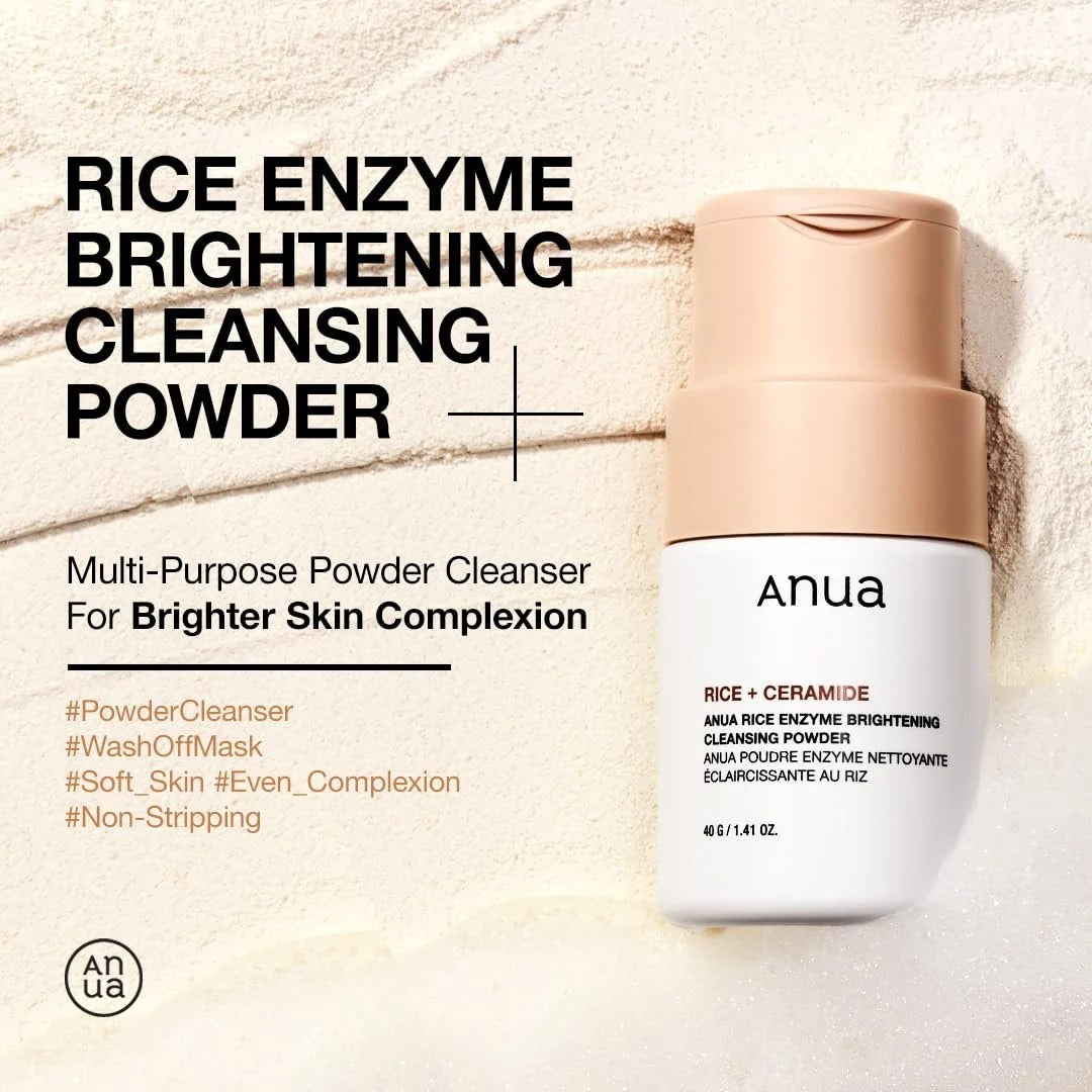 Anua Rice Enzyme Brightening Cleansing Powder - 40g Anua