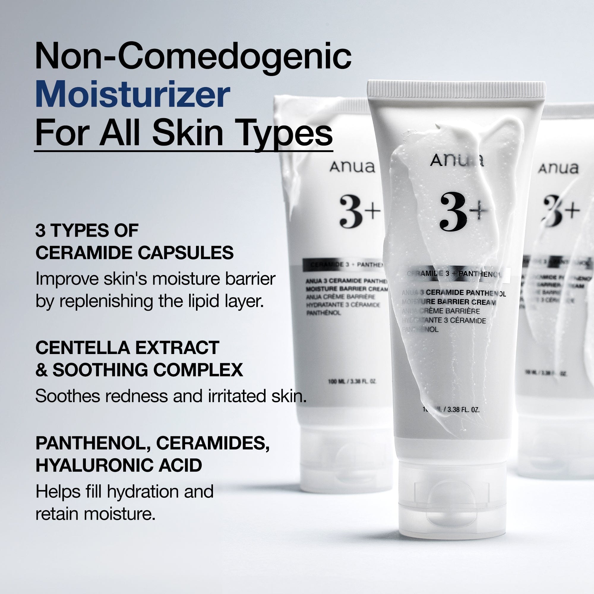 Anua 3 Ceramide Panthenol Moisture Barrier Cream - 100ml Anua