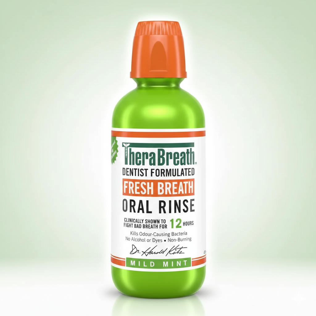 TheraBreath Oral Rinse Mild Mint 473mL Thera Breath