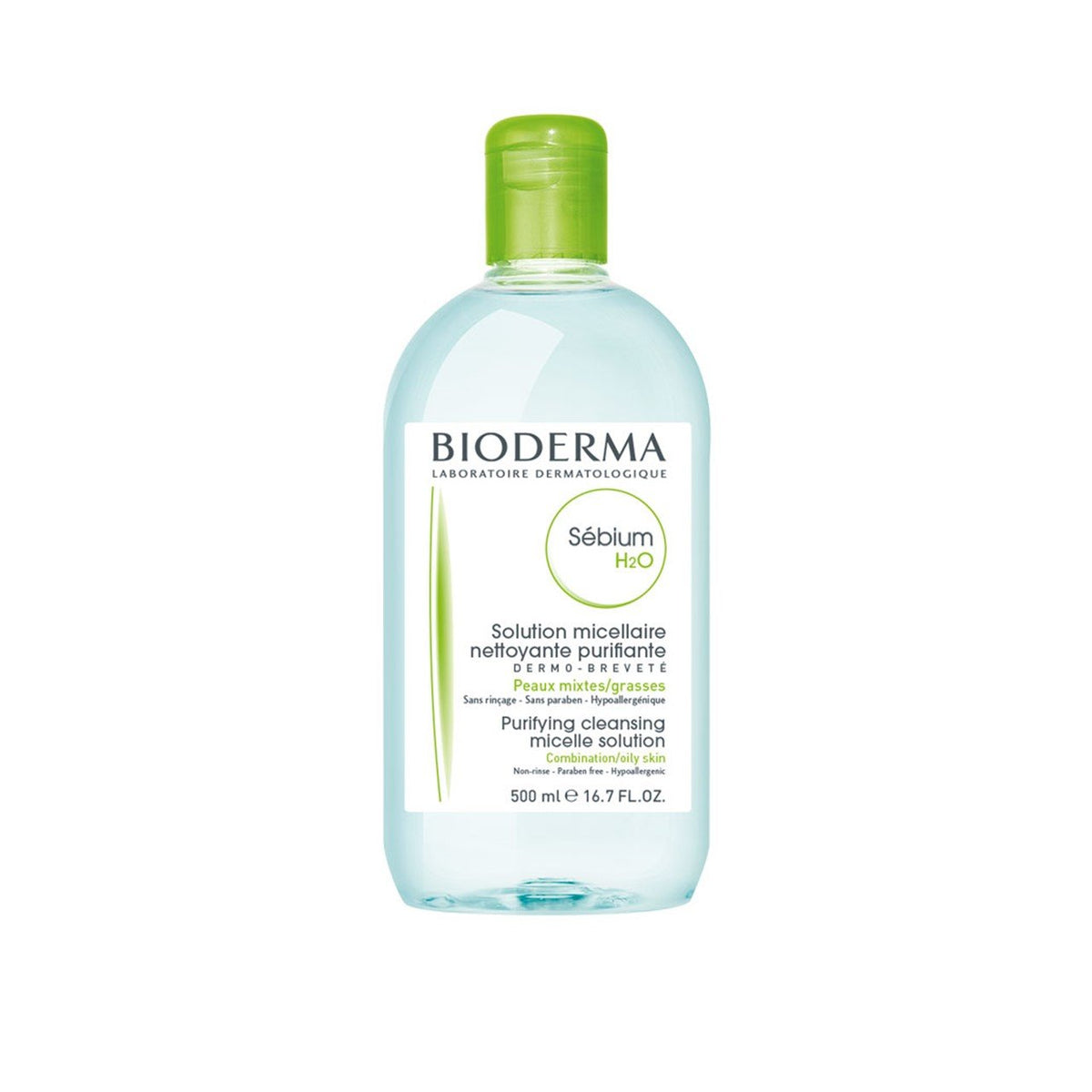 Bioderma Sebium H2O Purifying Cleansing Micellar Water - 500ml Bioderma