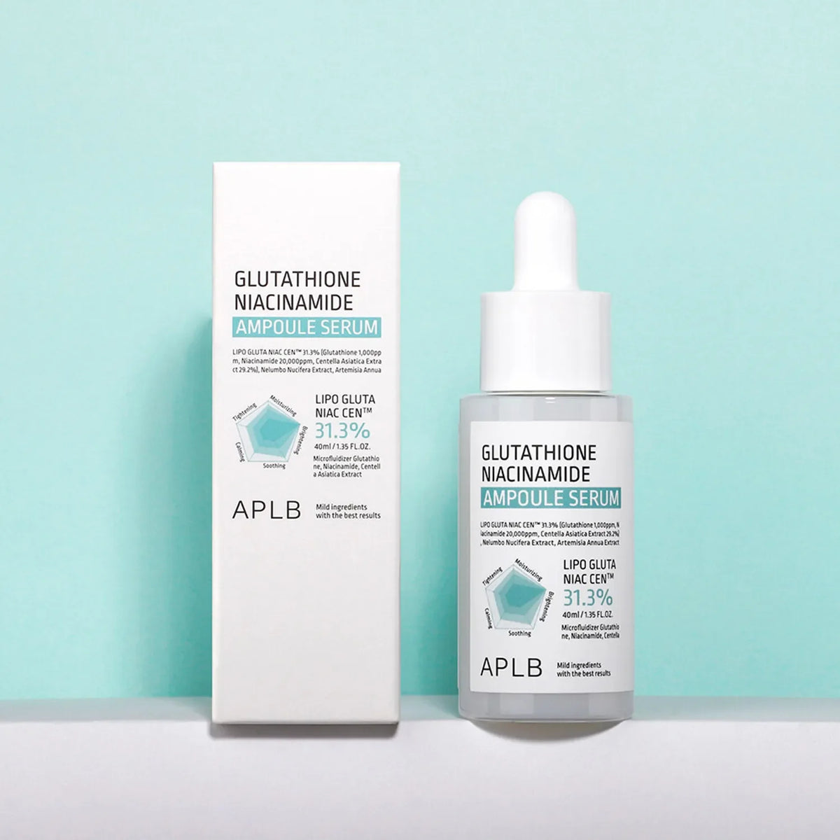 APLB Glutathione Niacinamide Ampoule Serum – 40ml APLB