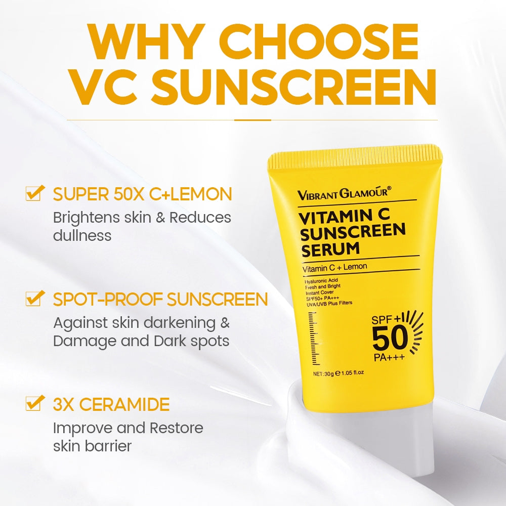 Vibrant Glamour Vitamin C Sunscreen Serum 30gm Vibrant Glamour