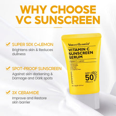 Vibrant Glamour Vitamin C Sunscreen Serum 30gm Vibrant Glamour