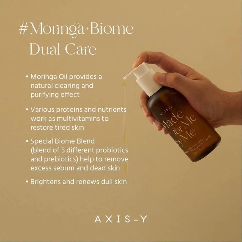 Axis-Y Biome Resetting Moringa Cleansing Oil - 200ml AXIS-Y