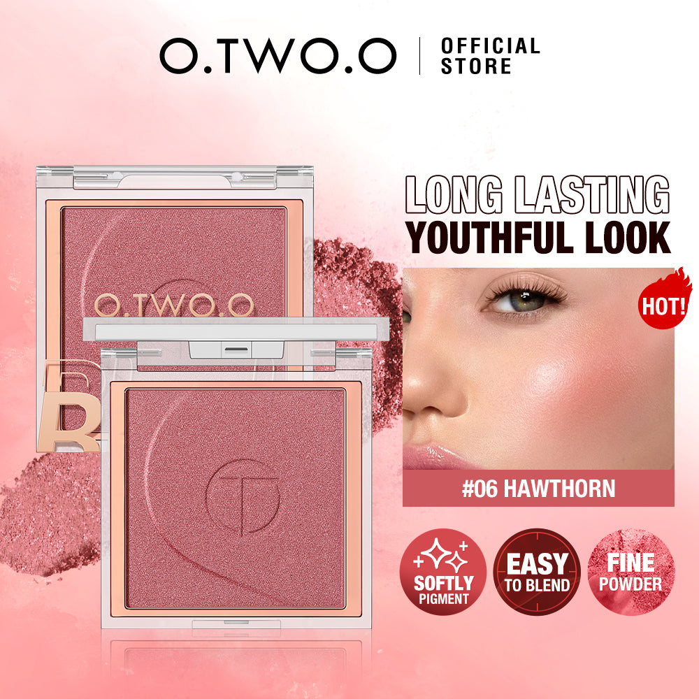 O.TWO.O High Pigment 6 Natrual Color Blush Pallete Pink Blush Powder - 5g O.TWO.O