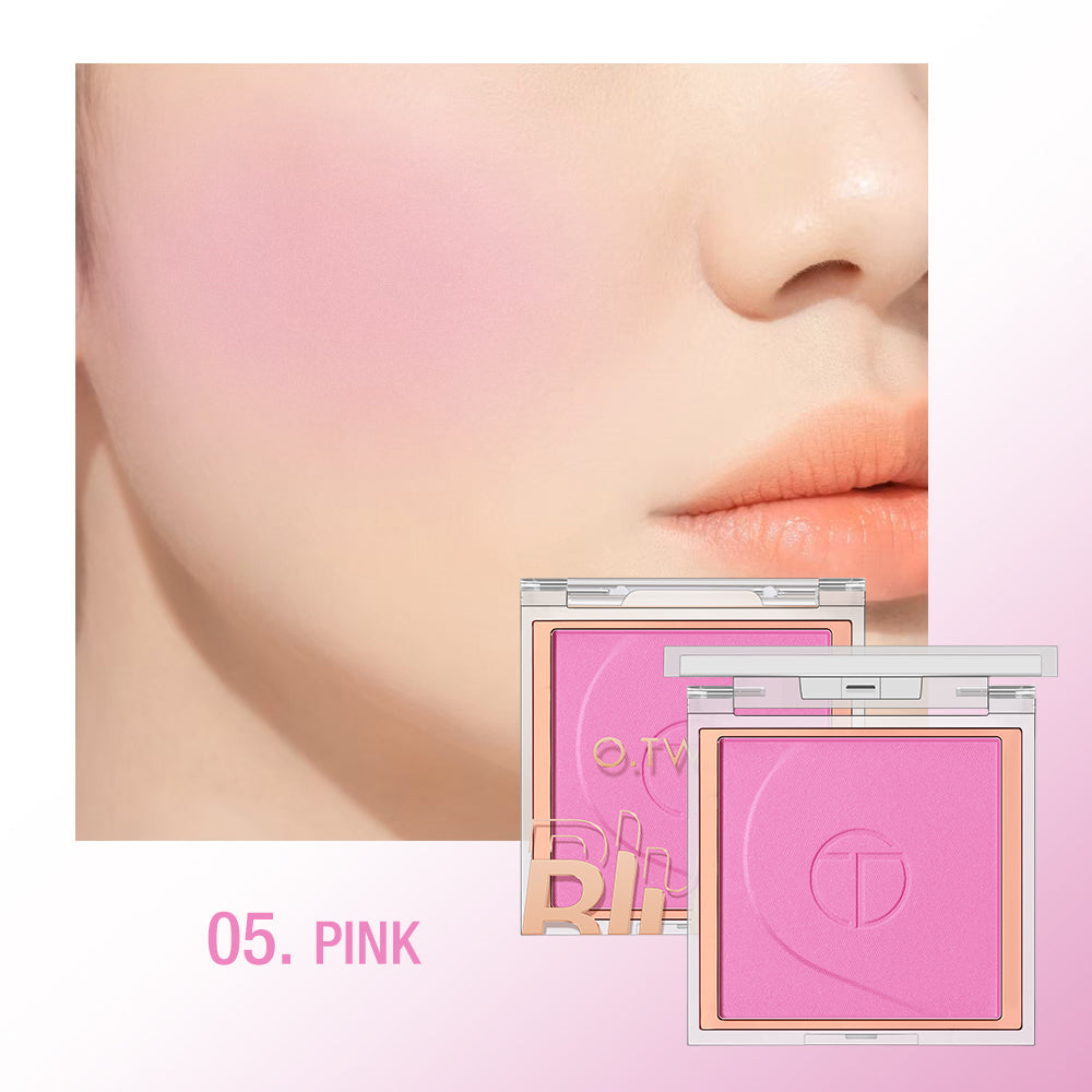 O.TWO.O High Pigment 6 Natrual Color Blush Pallete Pink Blush Powder - 5g 05 (PINK) O.TWO.O