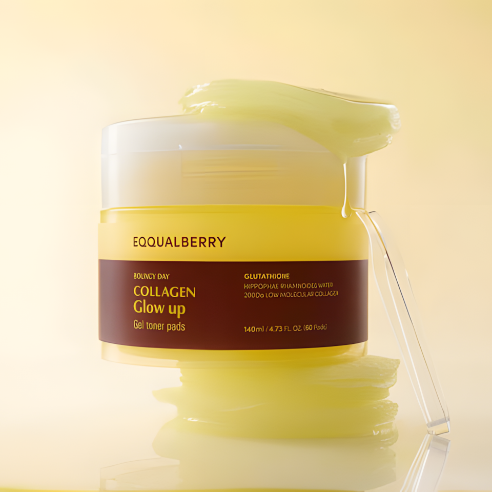Eqqualberry Collagen Glow Up Gel Toner Pads - 140ml Eqqualberry