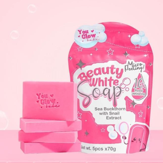You Glow Beauty White Soap 5 x 70g Glo Arabia