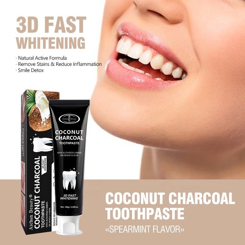 Aichun Beauty Coconut Charcoal Toothpaste - 100g Aichun Beauty