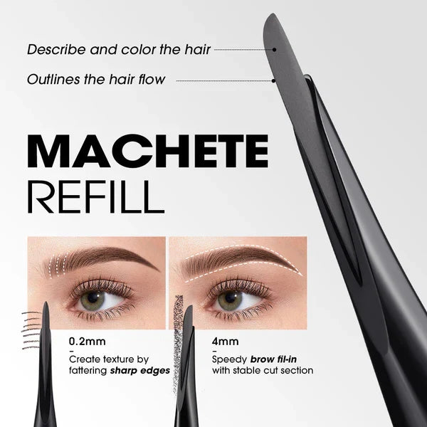 O.TWO.O Machete-shaped Smooth Long Lasting Eyebrow Pencil O.TWO.O