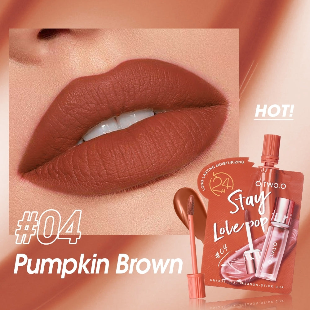O.two.o Ultra Stay Lollipop Lipstick - 1.5g #04 - PUMPKIN BROWN O.TWO.O