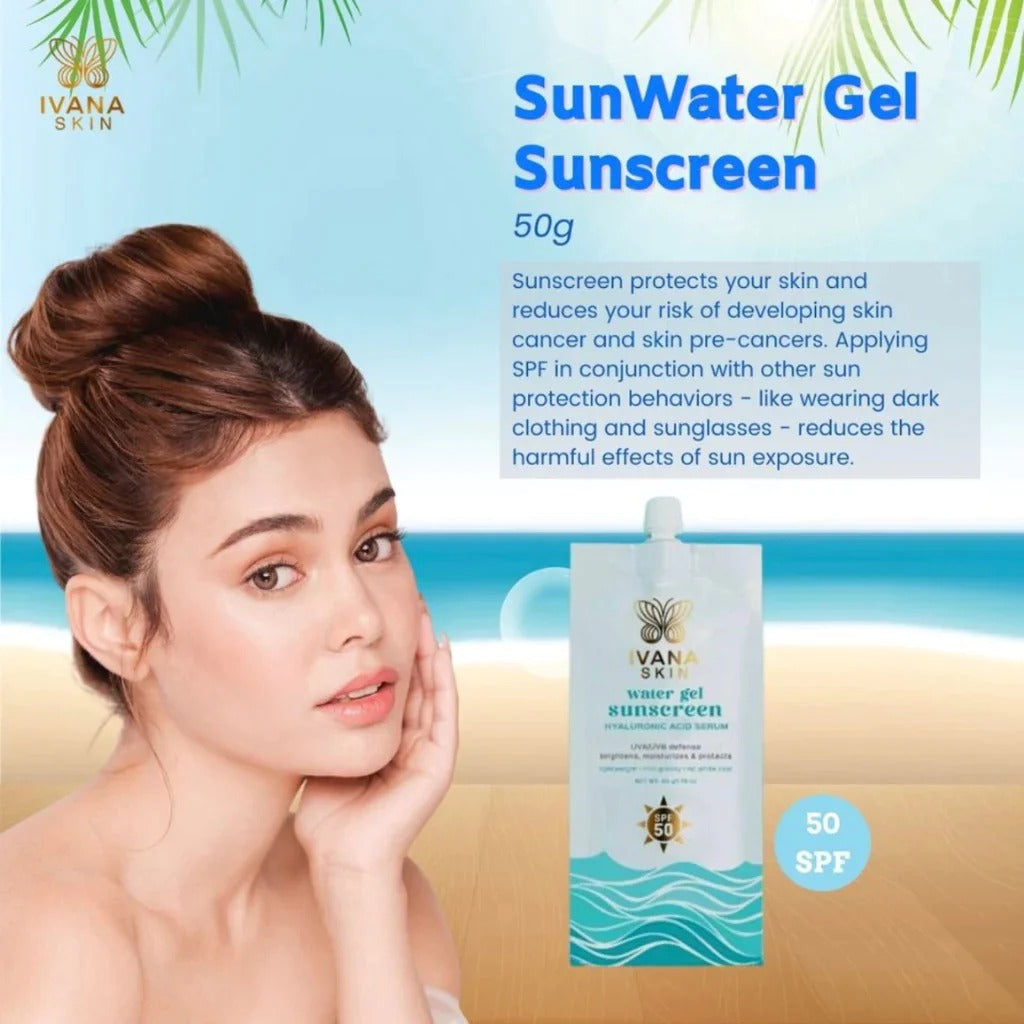 Ivana Skin Water Gel Sunscreen - SPF50 - 50g IVANA