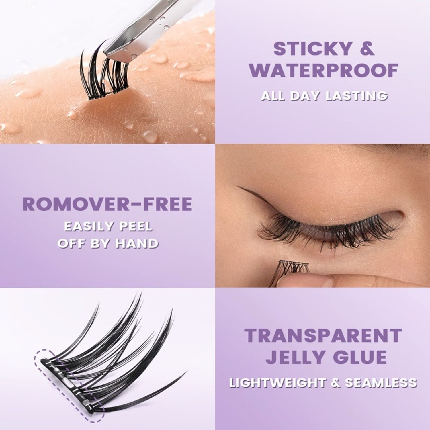 Focallure False Eyelash Natural Look Lightweight Reusable Soft Lashes Easy Application Comfortable Wear Glo Arabia