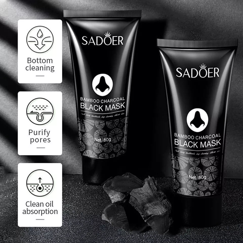Sadoer Bamboo Charcoal Black Mask - 60GM Sadoer
