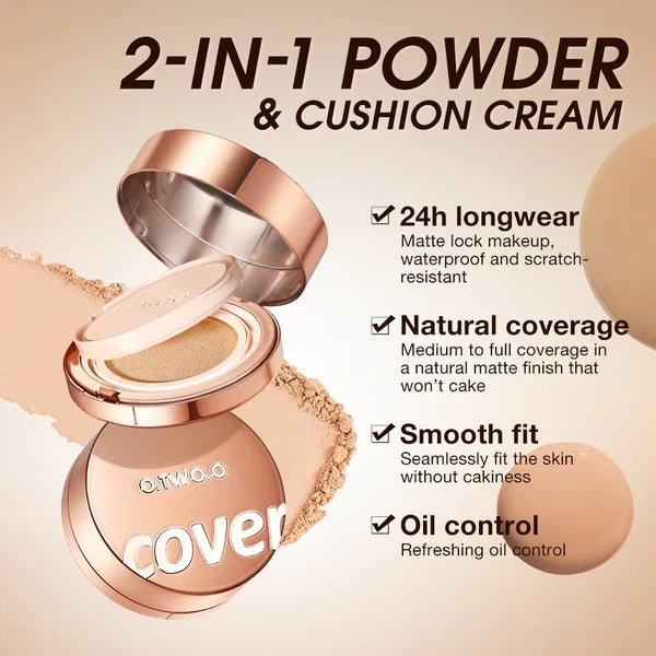 O.two.o 2in1 BB Cushion & Face Powder - 5.5g + 10g O.TWO.O