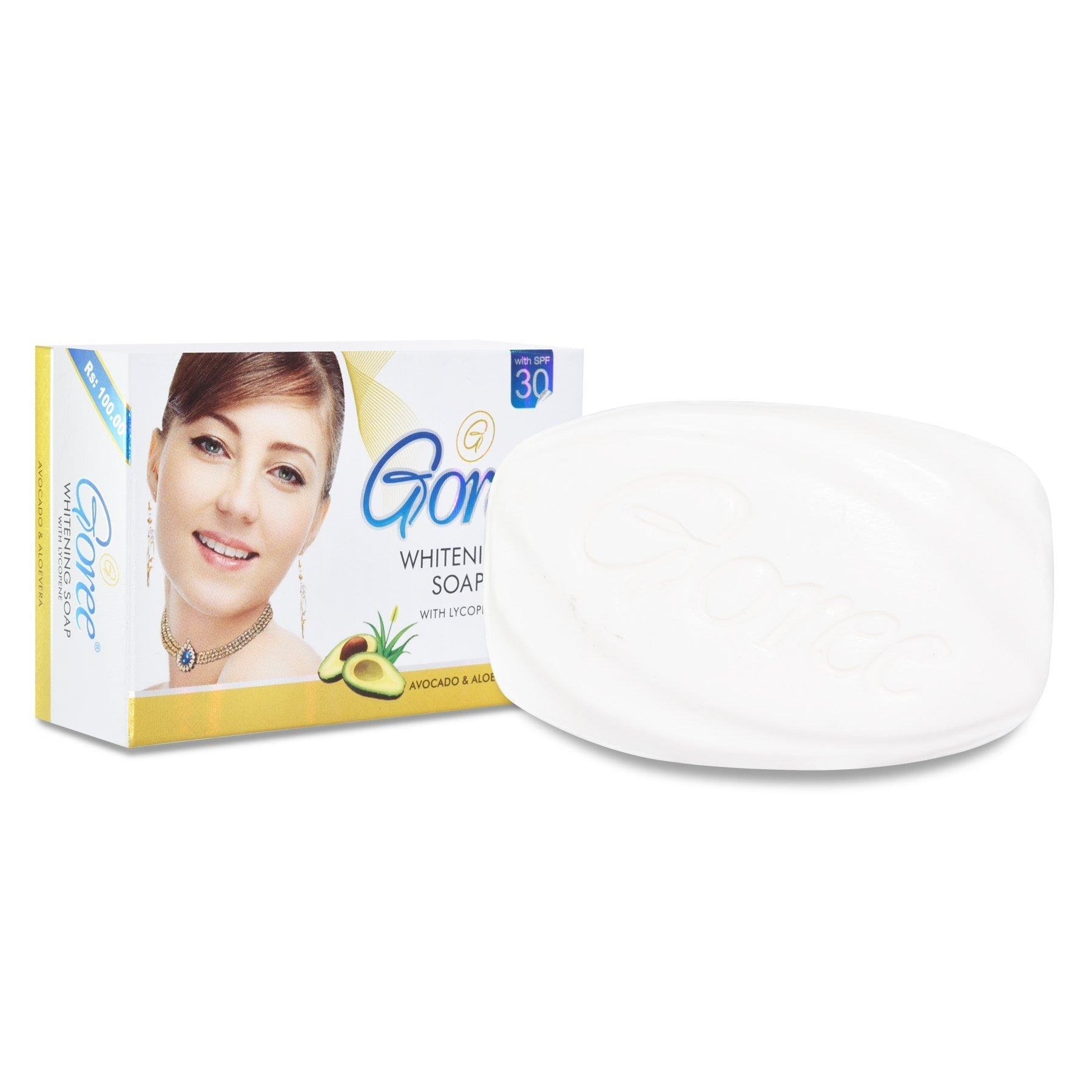 Goree Whitening Soap - Avocado & Aloe Vera - 100g Goree