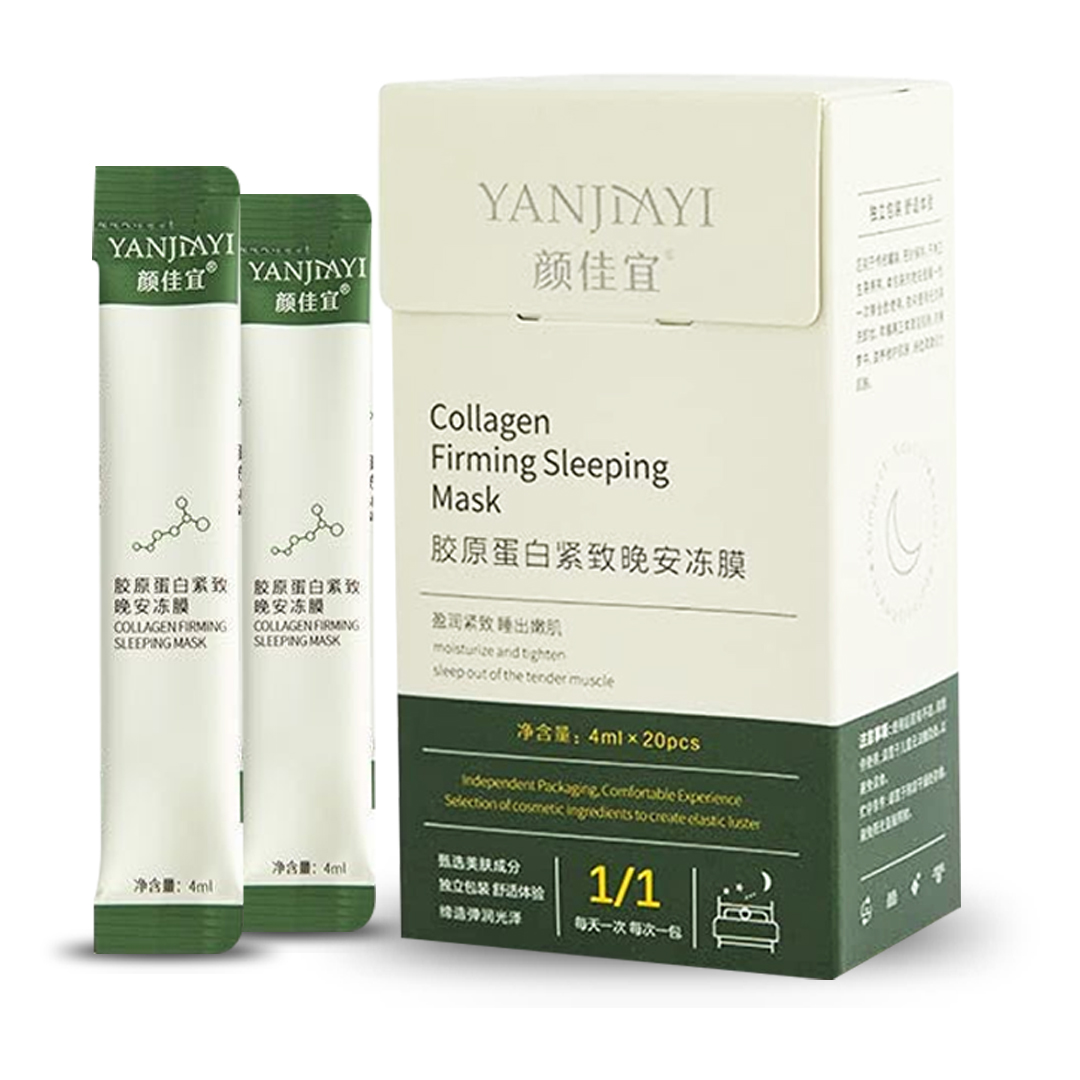 Yanjiayi Collagen Firming Sleeping Mask - 20Pcs x 4ml Glo Arabia