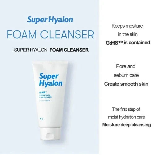 VT Cosmetics – Super Hyalon Foam Cleanser - 300ml VT COSMETICS